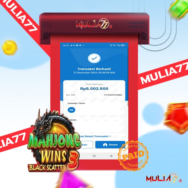 Menang Jackpot Slot Online Gacor MULIA77 Resmi Rp 5.000.000